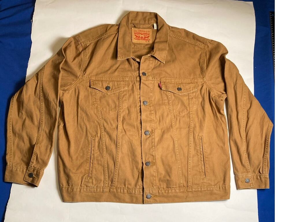 Levi Strauss & Co. Men's Denim Truckers Button Up Jacket Brown Size XL